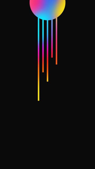 iPhone 15 Pro Dynamic Island RGB Colours Wallpaper