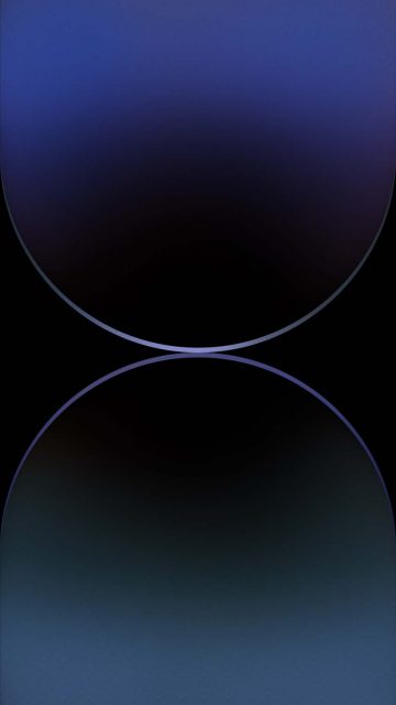 iPhone 15 Pro Neon Blue Dual Gradient Wallpaper