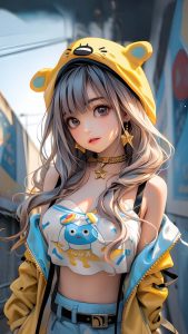 Anime teen girl iPhone Wallpaper 4K Anime teen girl iPhone Wallpaper 4K