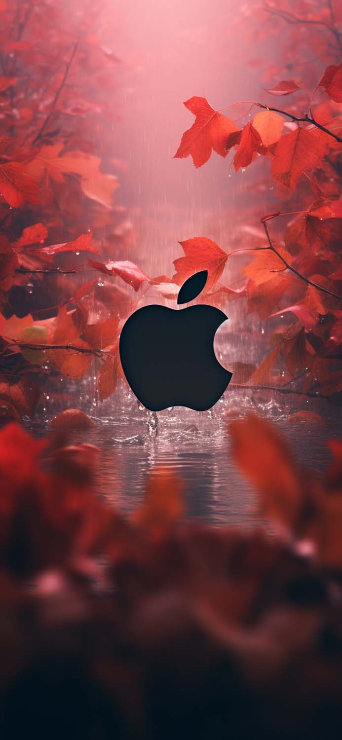 Apple Logo Black iPhone Wallpaper 4K