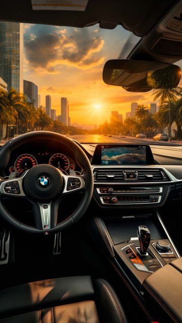 BMW Interior iPhone Wallpaper 4K
