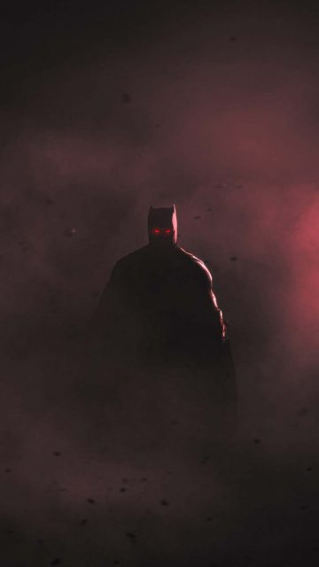 Batman glowing eyes iPhone Wallpaper 4K