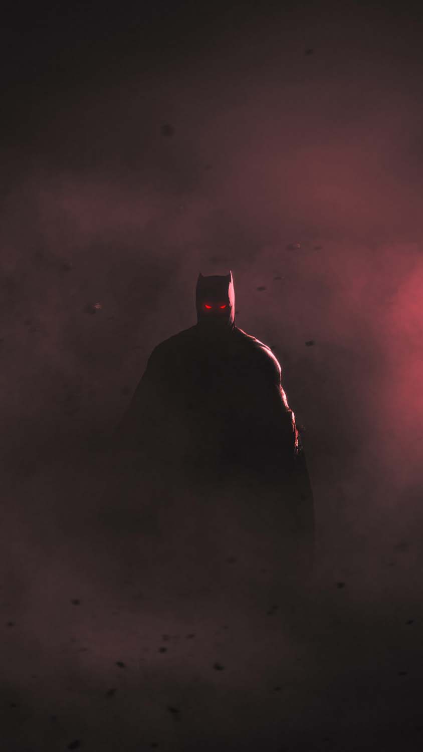 Batman glowing eyes iPhone Wallpaper 4K