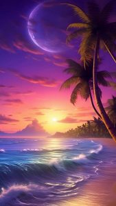 Beach View iPhone Wallpaper 4K