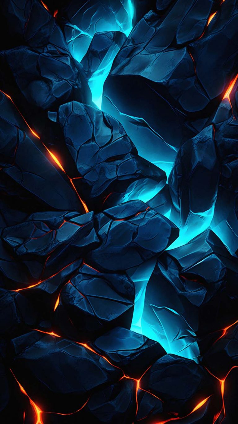 Blue Stones iPhone Wallpaper 4K - iPhone Wallpapers