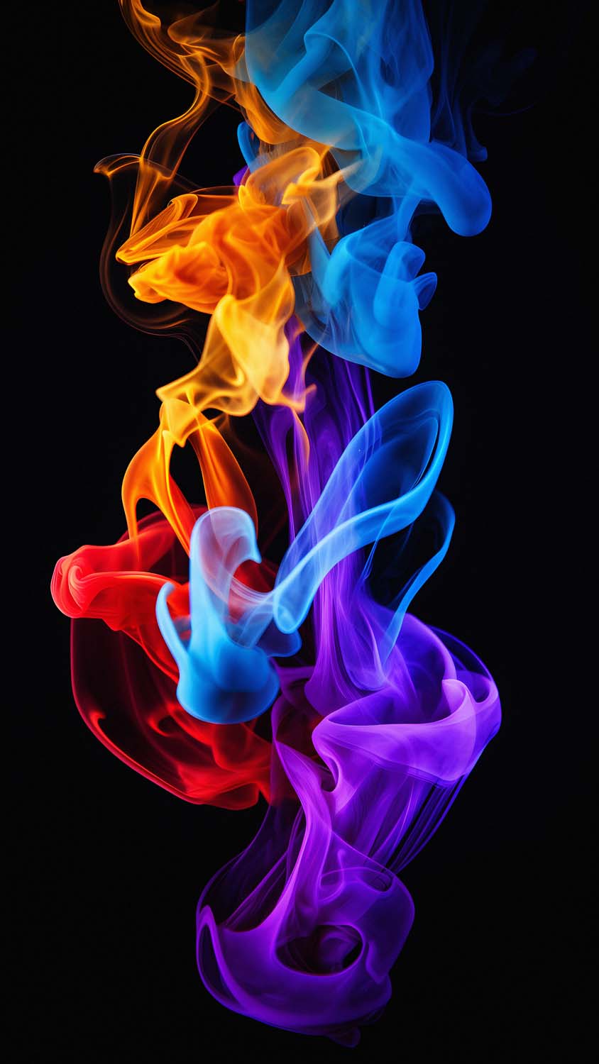 Colorful Smoke iPhone Wallpaper 4K