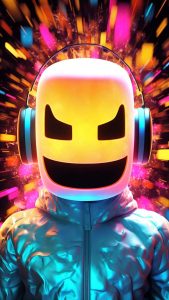 Emoji Music iPhone Wallpaper 4K