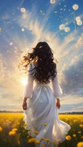 Girl Sunshine iPhone Wallpaper 4K