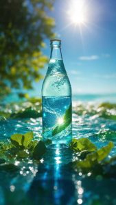 Glass Bottle iPhone Wallpaper 4K