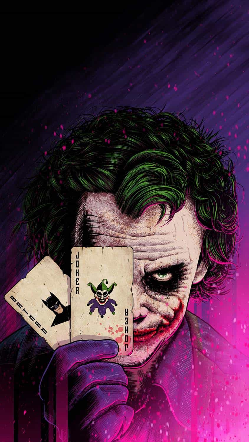 Joker Colorful anarchy iPhone Wallpaper 4K