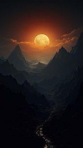 Light in Dark Valley iPhone Wallpaper 4K
