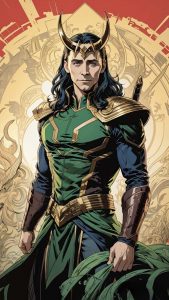 Loki Art iPhone Wallpaper 4K