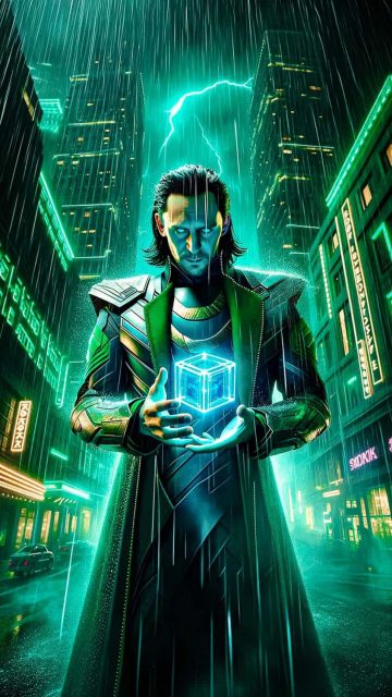 Loki Tesseract iPhone Wallpaper 4K