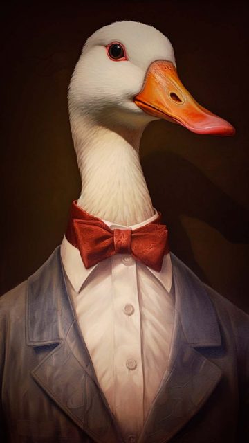 Mr Duck iPhone Wallpaper 4K