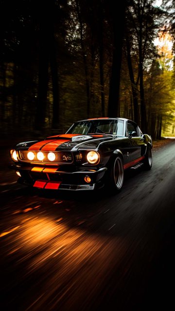 Mustang 1967 iPhone Wallpaper 4K