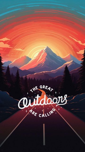 Outdoors are Calling iPhone Wallpaper 4K