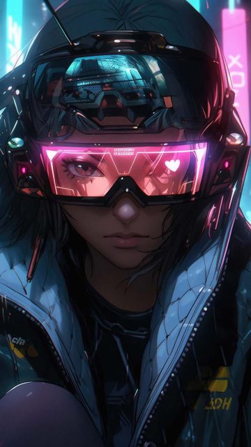 Scifi vr girl iPhone Wallpaper 4K