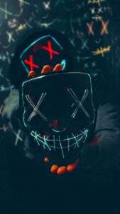Stitch Mask iPhone Wallpaper 4K
