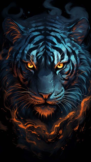 The Tiger Face iPhone Wallpaper 4K