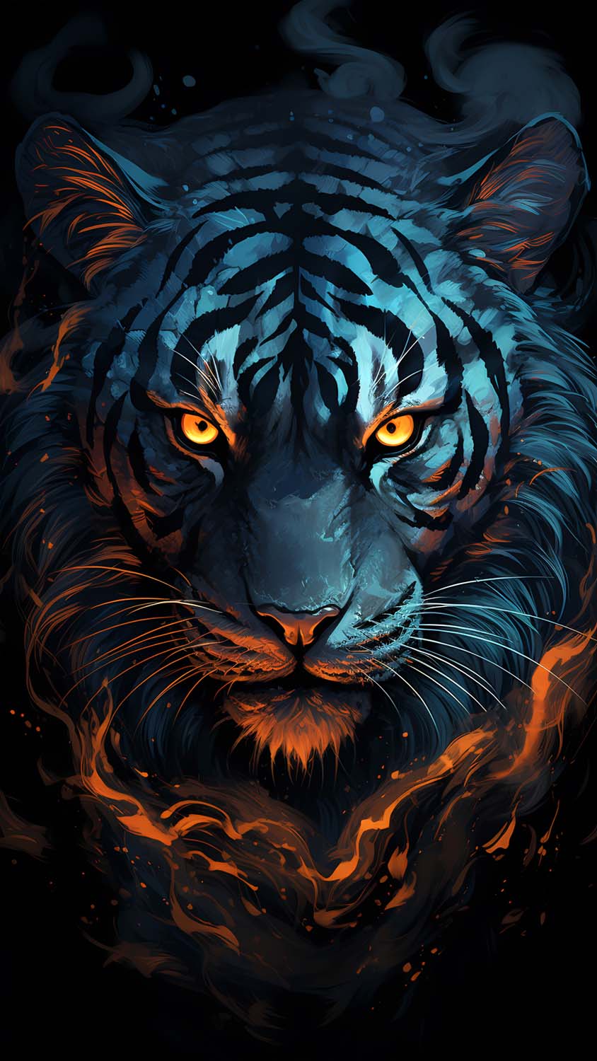 The Tiger Face iPhone Wallpaper 4K