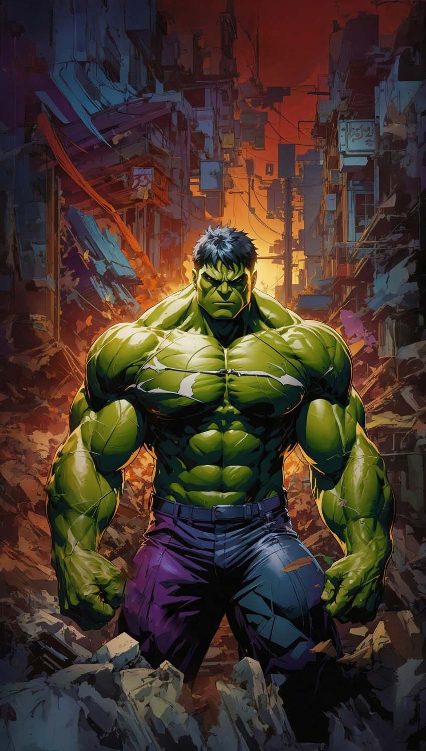 Raging Hulk in the City Live Wallpaper - free download-sgquangbinhtourist.com.vn