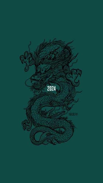 2024 Dragon Year iPhone Wallpaper