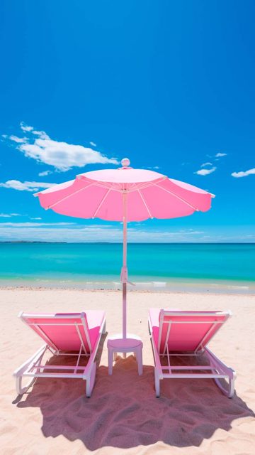 Beach Chairs iPhone Wallpaper