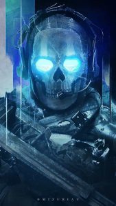COD MW3 Ghostly Ghost iPhone Wallpaper