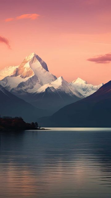 Calm Lake iPhone Wallpaper 4K