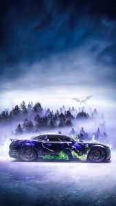 Camaro american muscle graphical art iPhone Wallpaper 4K