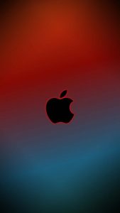 Dark Apple Logo Smooth Background iPhone Wallpaper 4K