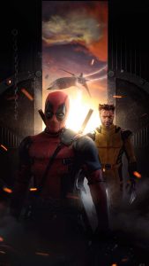 Deadpool and wolverine dynamic team iPhone Wallpaper 4K