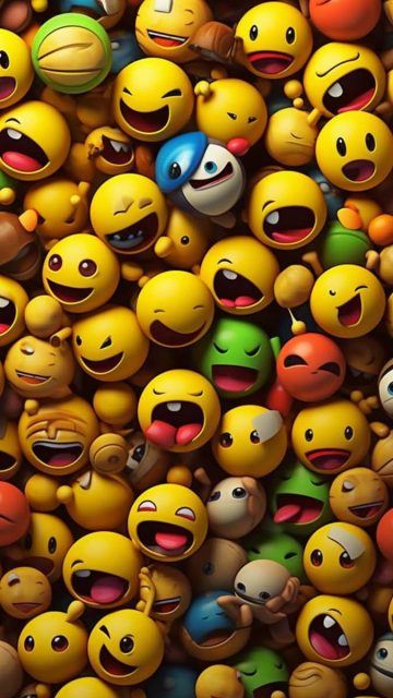 Emojis iPhone Wallpaper 4K