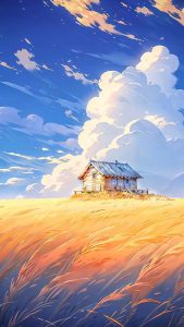 Farm House iPhone Wallpaper 4K