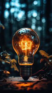 Filament Bulb iPhone Wallpaper 4K