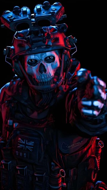 Ghost MW3 iPhone Wallpaper 4K