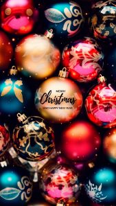 Happy New Year Merry Xmas iPhone Wallpaper