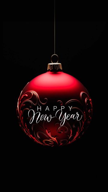 Happy New Year Xmas iPhone Wallpaper