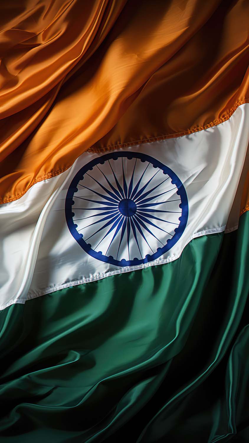 Indian Flag iPhone Wallpaper 4K