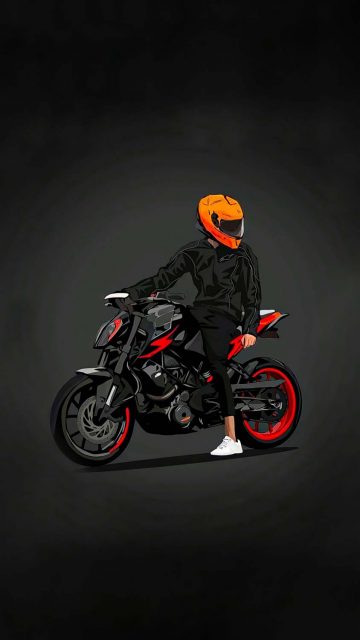 KTM Rider iPhone Wallpaper