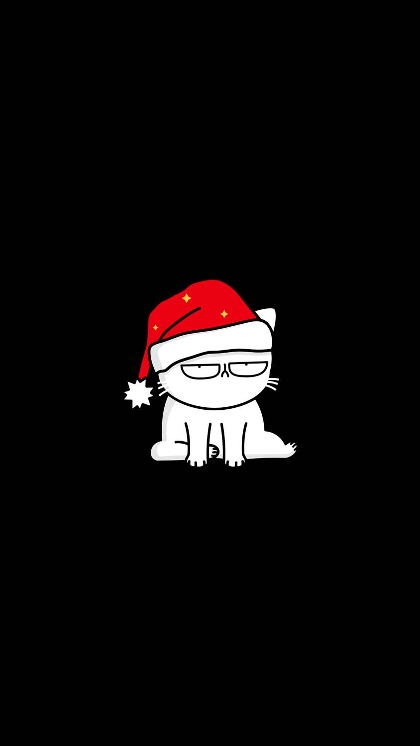 Lazy Christmas iPhone Wallpaper 4K