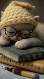 Little Cat iPhone Wallpaper