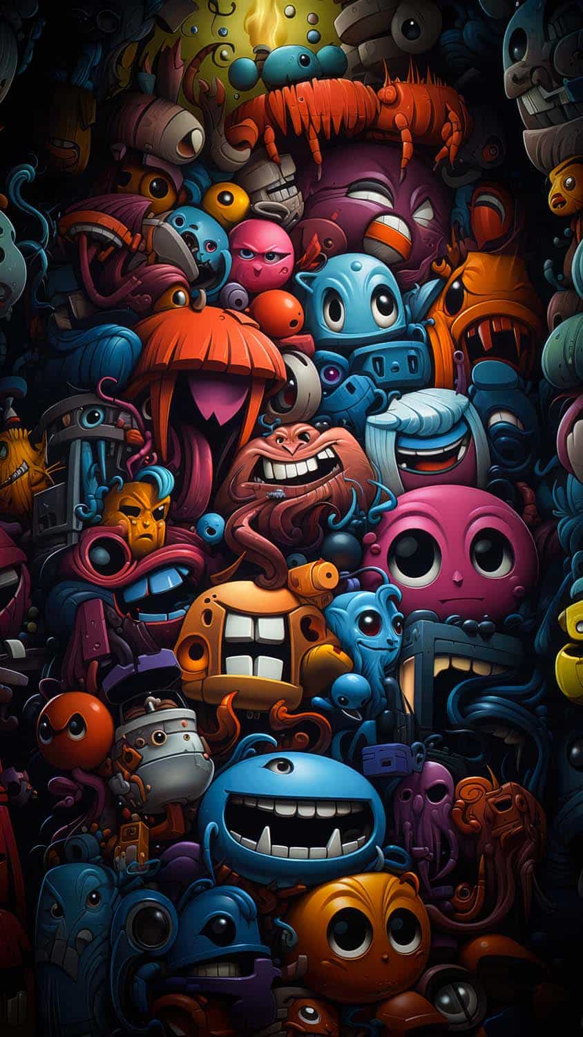 Little Monsters iPhone Wallpaper