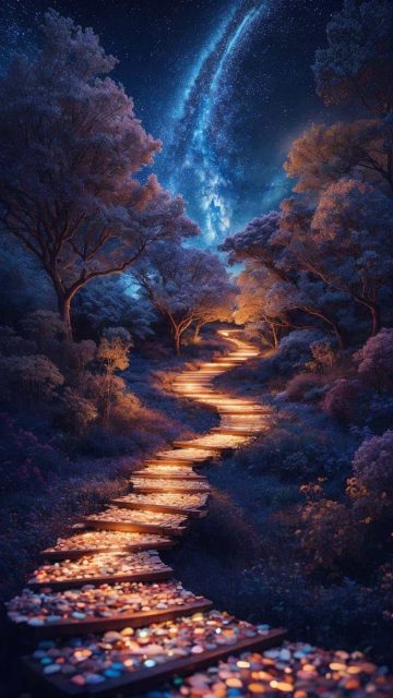 Magical Path iPhone Wallpaper