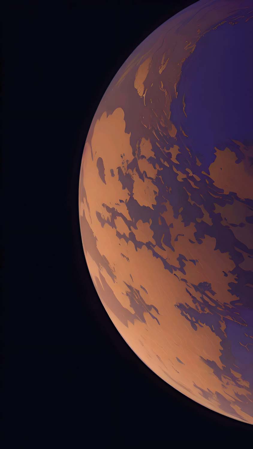 Mars Minimal iPhone Wallpaper