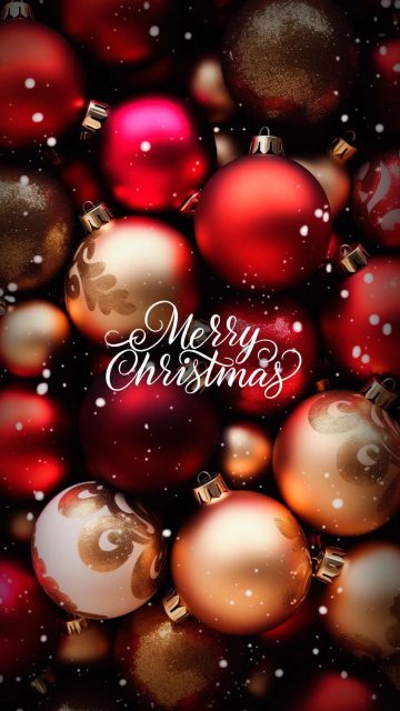 Merry Christmas iPhone Wallpaper 4K