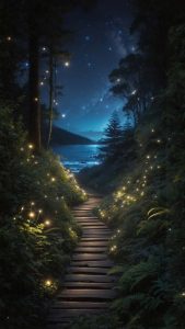 Pathway to Nature iPhone Wallpaper