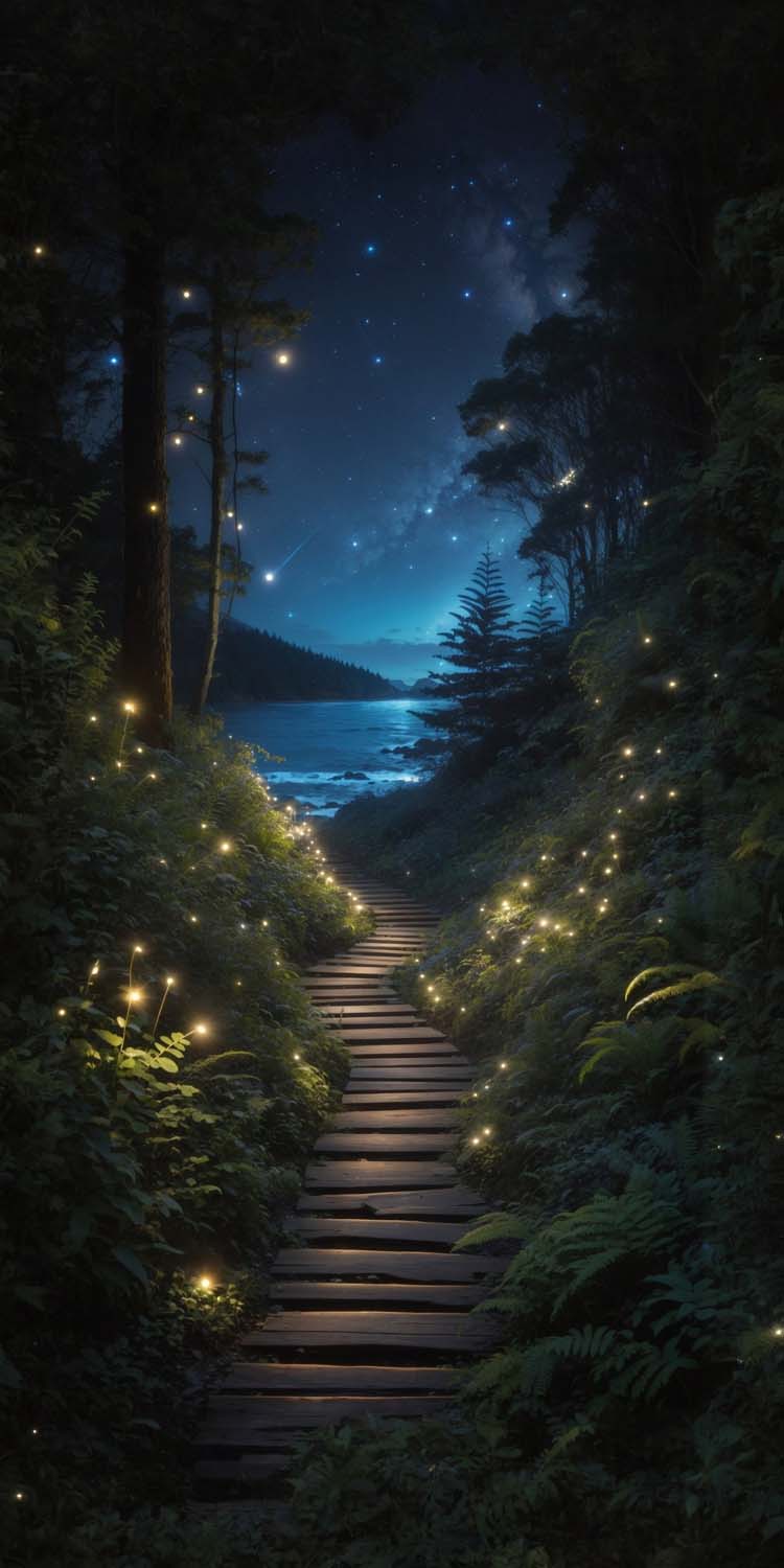 Pathway to Nature iPhone Wallpaper