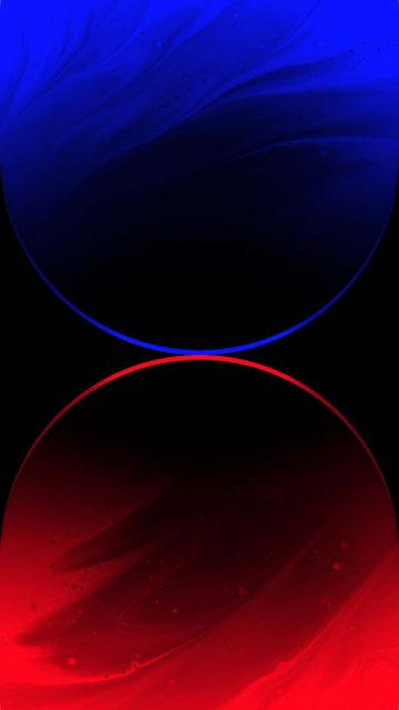 Red Blue Sphere iPhone Wallpaper