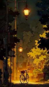 Retro Street Lights iPhone Wallpaper 4K